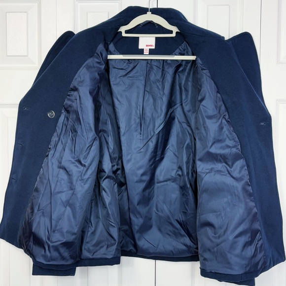 NWT Bongo Juniors' XL Preppy Navy Blue Double-Breasted Peacoat Jacket - Picture 12 of 16